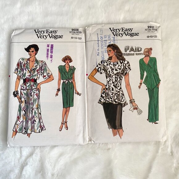 2 Very Easy Very Vogue Sewing Patterns - Picture 1 of 5